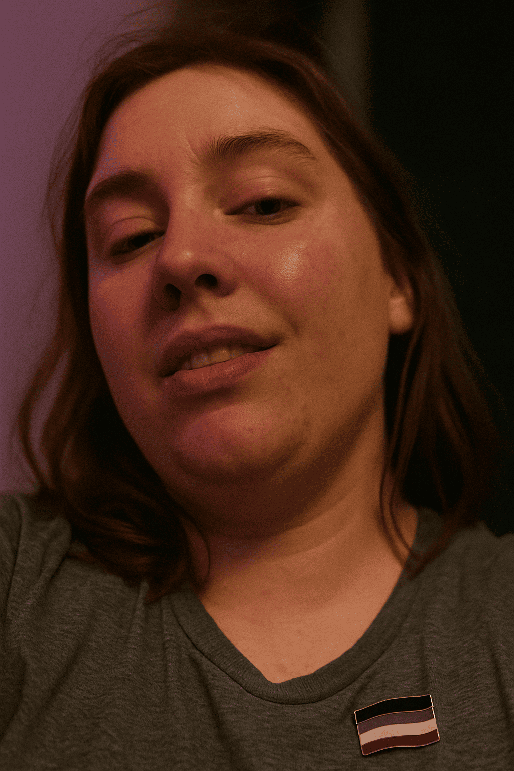 Chat host smiling and ready to help